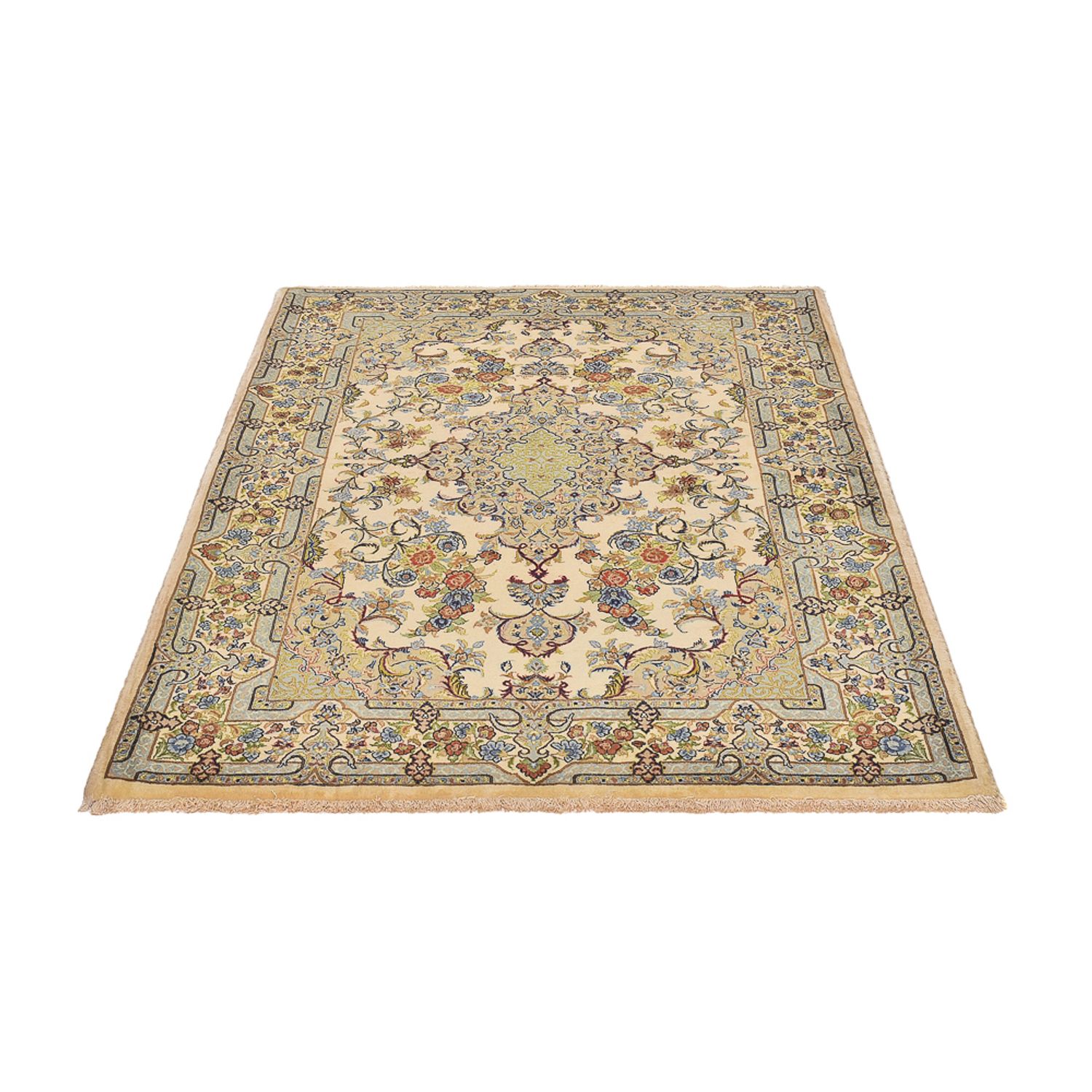 Perser Rug - Ghom - Royal - 211 x 130 cm - light beige