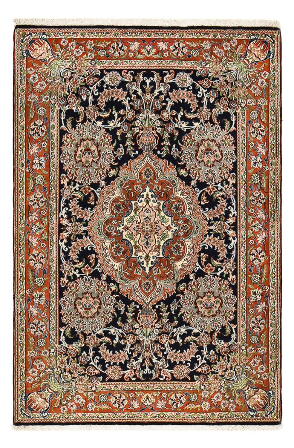 Perser Rug - Ghom - Royal - 208 x 137 cm - dark beige