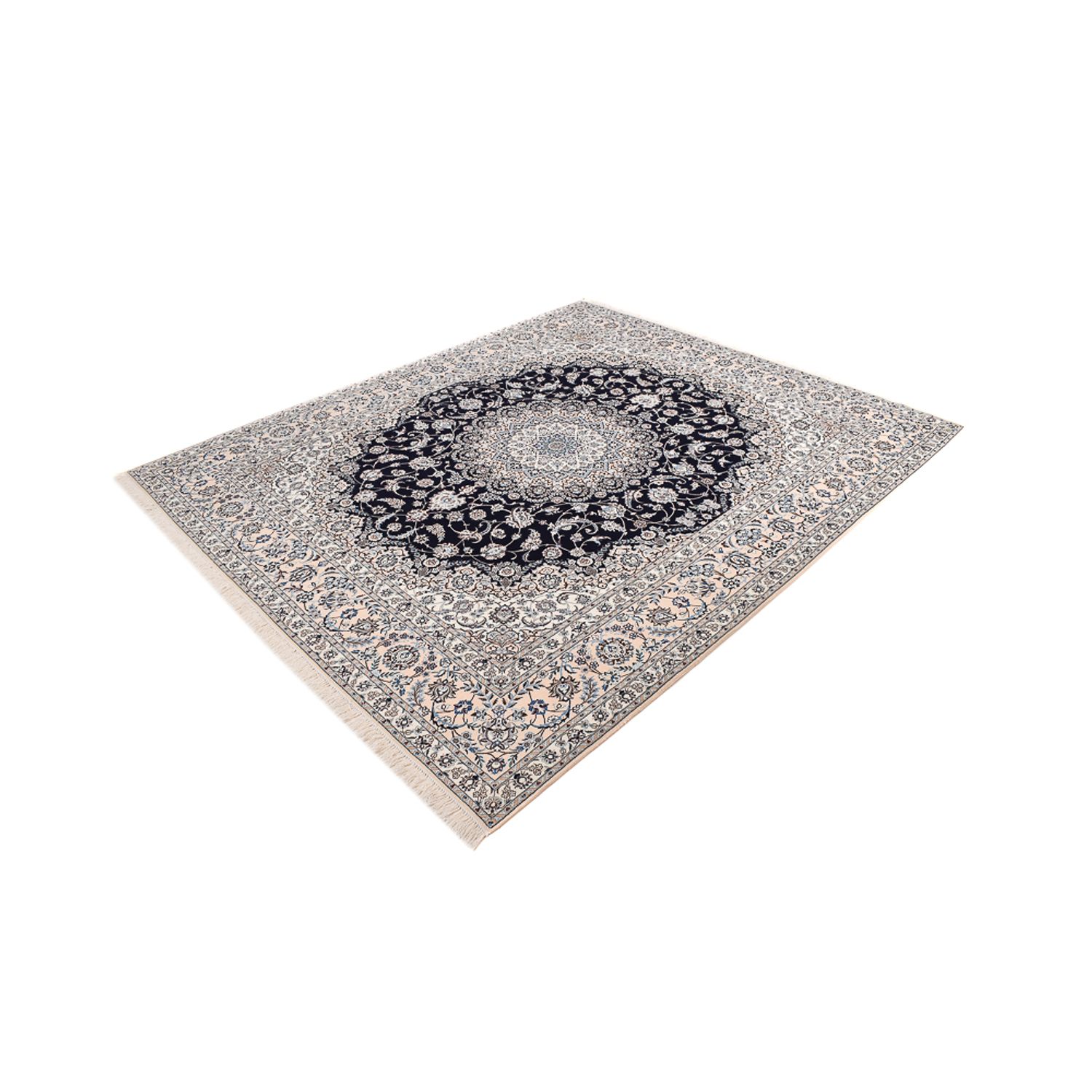 Perser Rug - Nain - Premium - 300 x 254 cm - dark blue