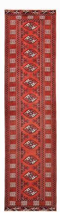 Runner Turkaman Rug - 291 x 73 cm - red