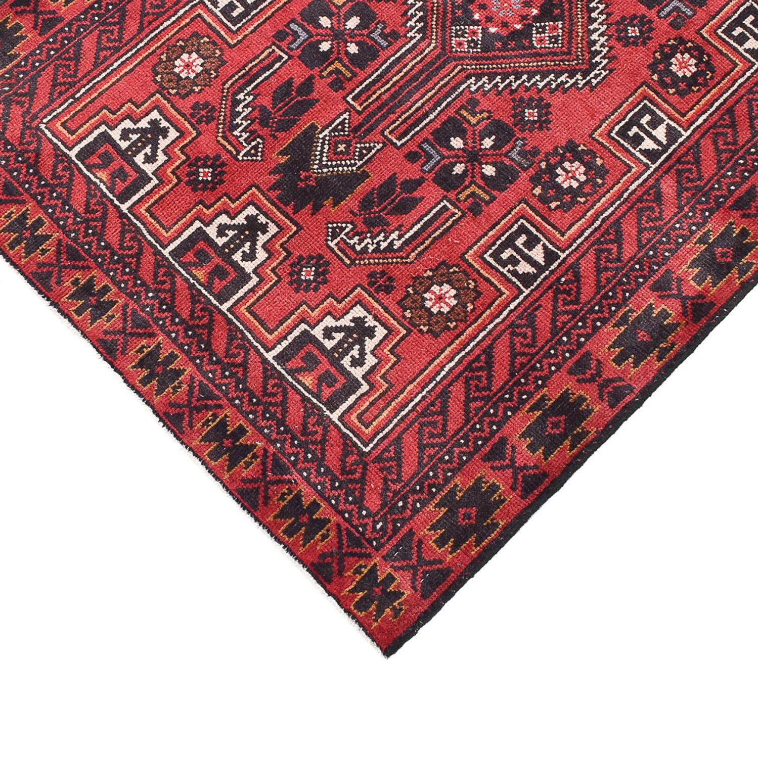 Runner Belutsch Rug - 378 x 85 cm - red