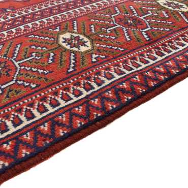 Turkaman Rug - 273 x 185 cm - red