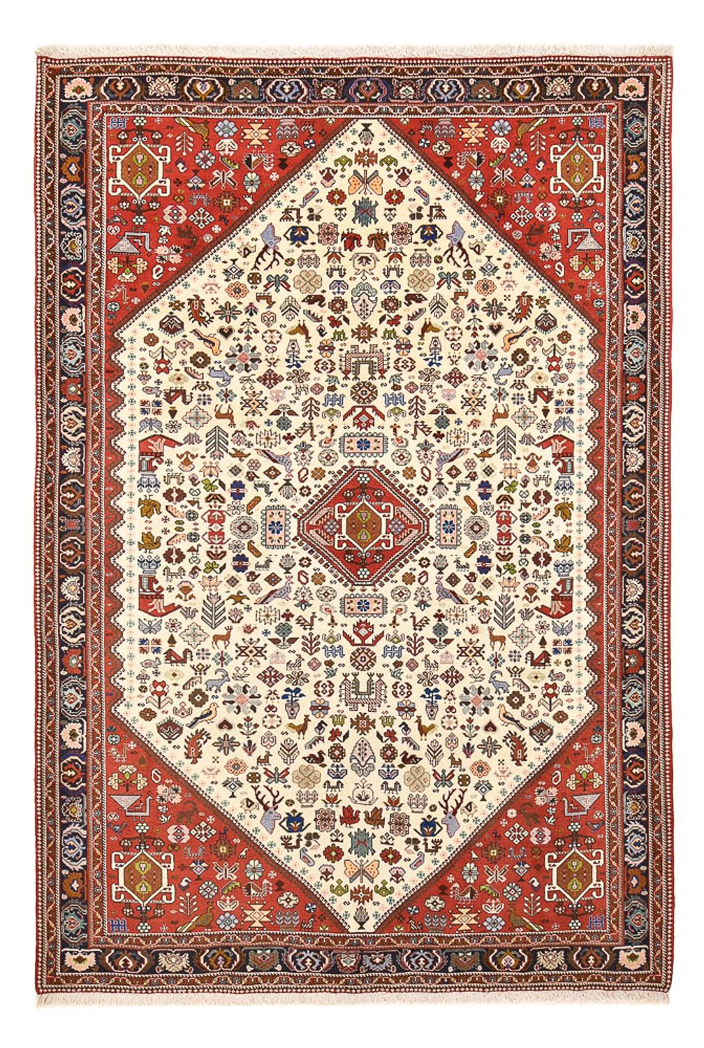 Gabbeh Rug - Kashkuli Perser - 302 x 208 cm - beige