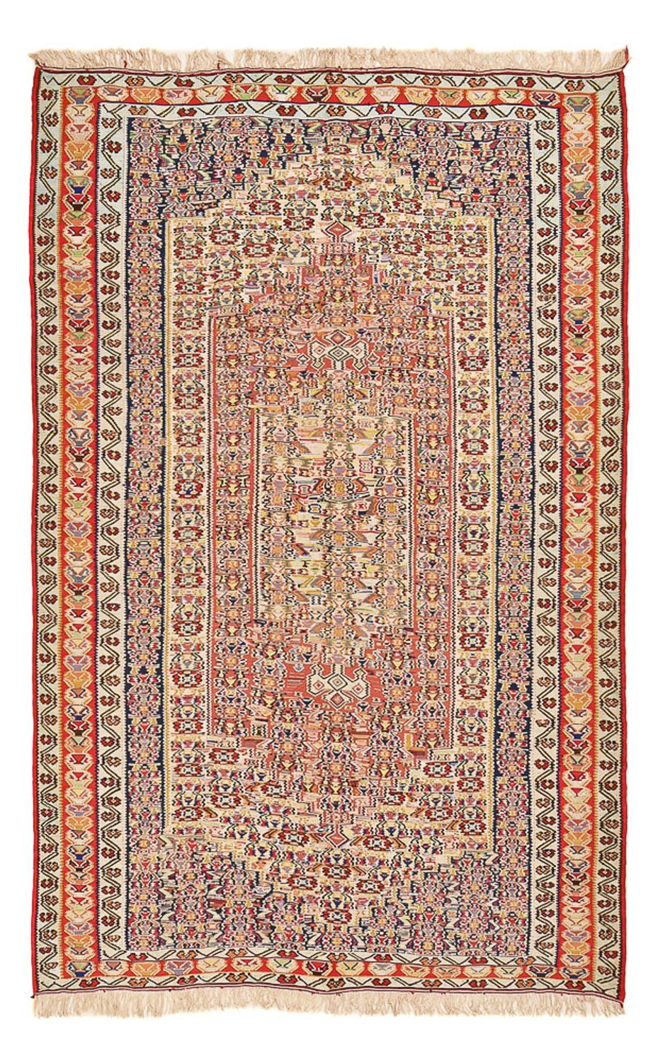 Kelim Rug - Oriental - 250 x 153 cm - light red