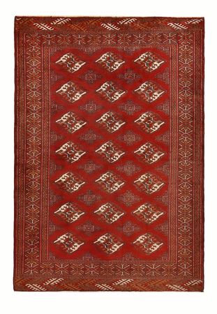 Turkaman Rug - 167 x 115 cm - red