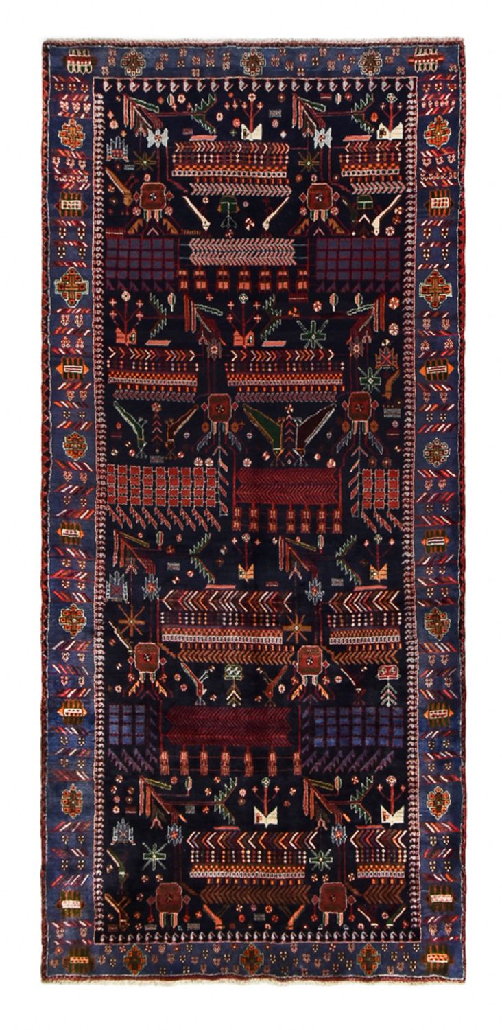 Runner Perser Rug - Nomadic - 382 x 168 cm - dark red