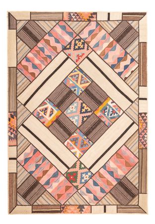 Runner Patchwork Rug - 230 x 160 cm - multicolored