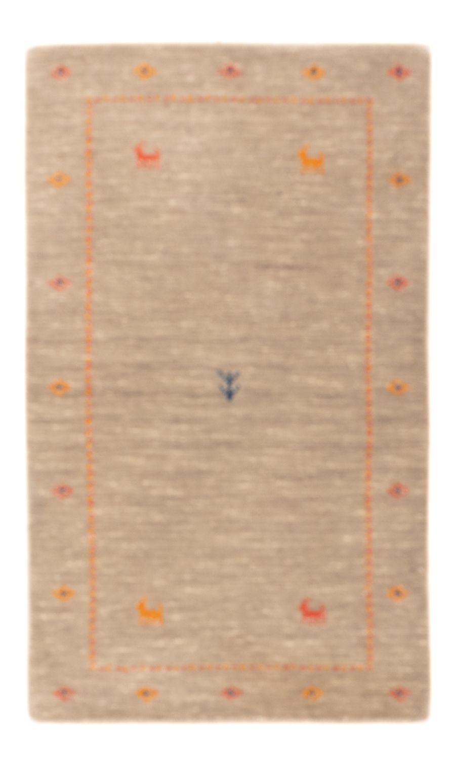 Gabbeh Rug - Loribaft Softy - 103 x 62 cm - caramel