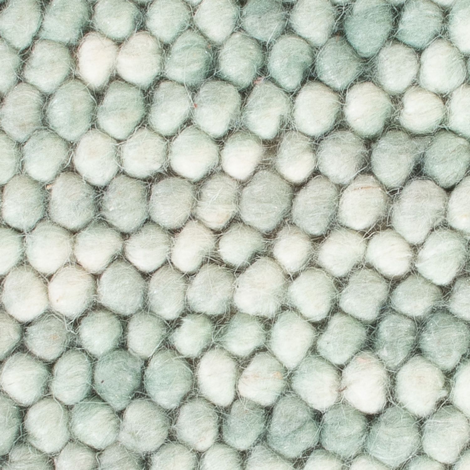 Wool Rug square  - 30 x 30 cm - light green