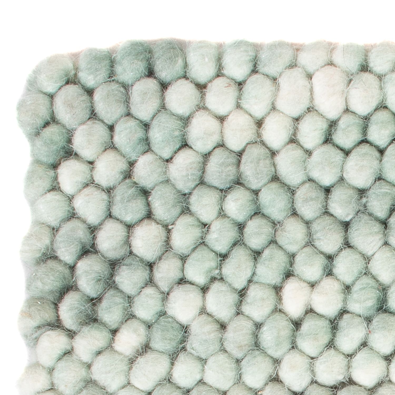 Wool Rug square  - 30 x 30 cm - light green