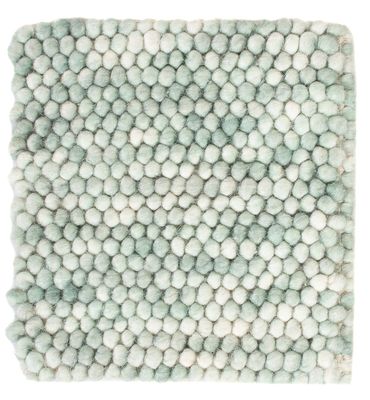 Wool Rug square  - 30 x 30 cm - light green