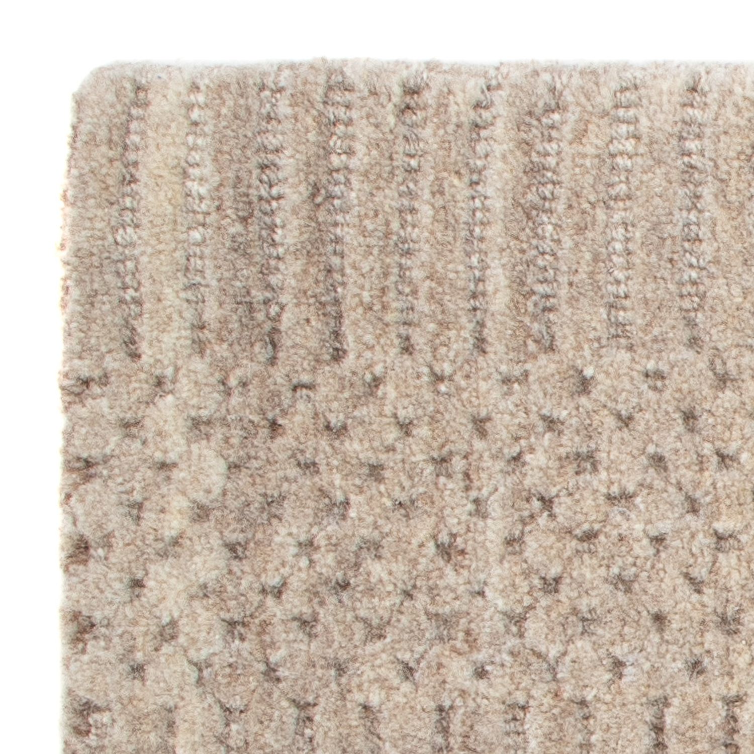 Wool Rug square  - 30 x 30 cm - brown