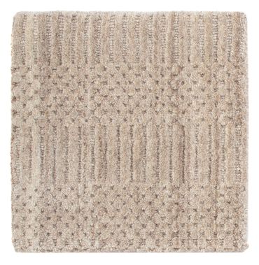 Wool Rug square  - 30 x 30 cm - brown