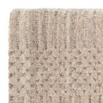 Wool Rug square  - 30 x 30 cm - brown