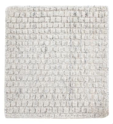 Wool Rug square  - 33 x 30 cm - light grey