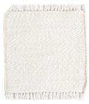 Wool Rug square  - 34 x 31 cm - white