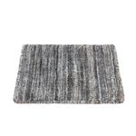 Wool Rug square  - 35 x 30 cm - dark grey