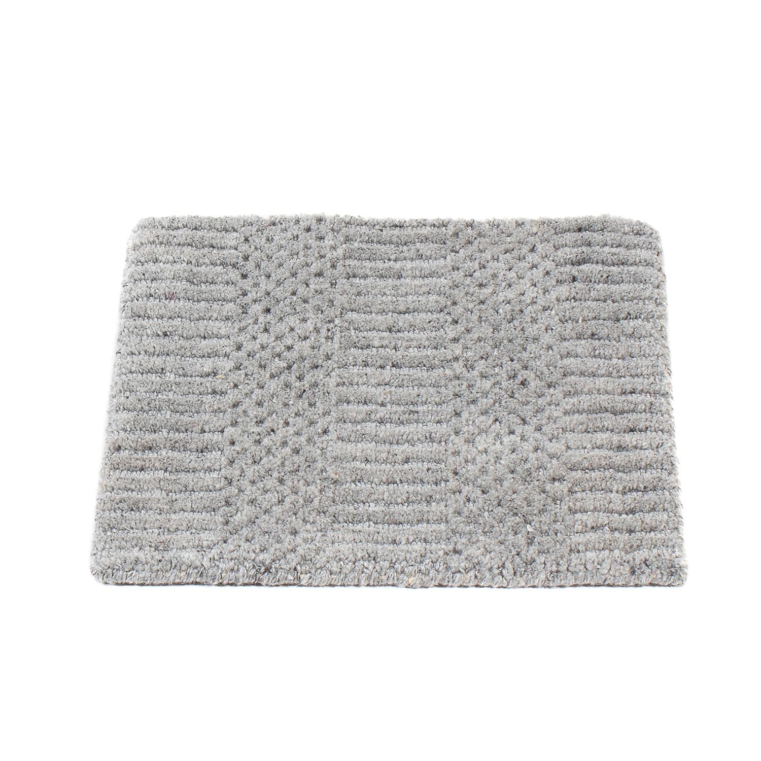 Wool Rug square  - 32 x 32 cm - dark grey