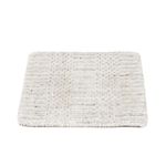 Wool Rug square  - 30 x 30 cm - light grey