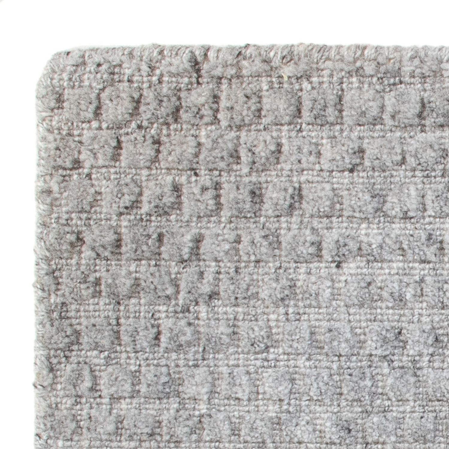 Wool Rug square  - 34 x 32 cm - grey