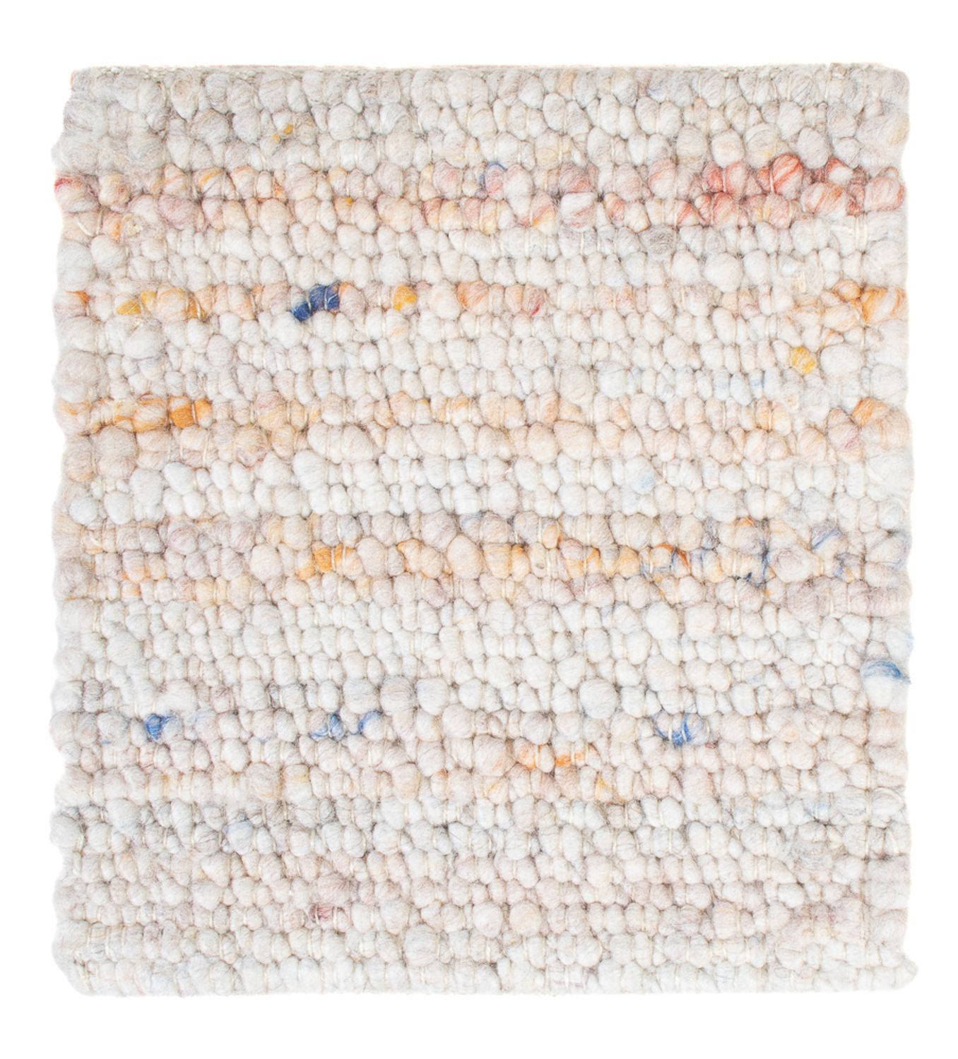 Wool Rug square  - 35 x 32 cm - multicolored