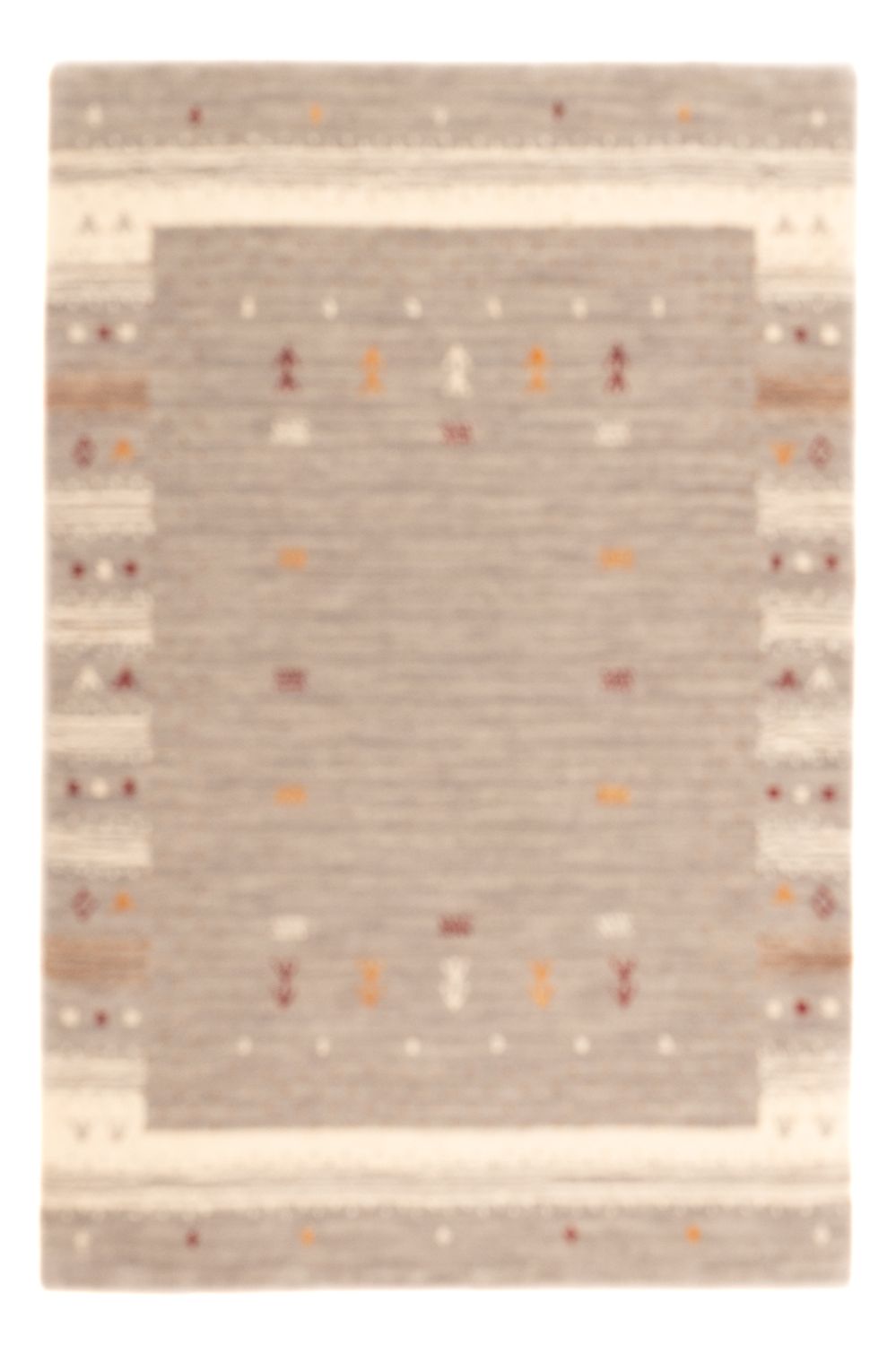 Gabbeh Rug - Loribaft Softy - 90 x 60 cm - dark beige