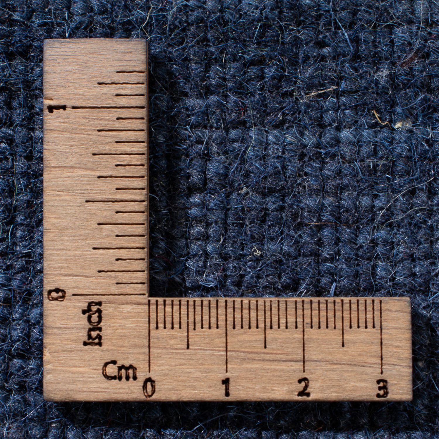 Wool Rug - 90 x 60 cm - dark blue