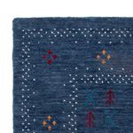 Wool Rug - 90 x 60 cm - dark blue