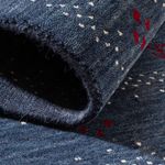 Wool Rug - 90 x 60 cm - dark blue