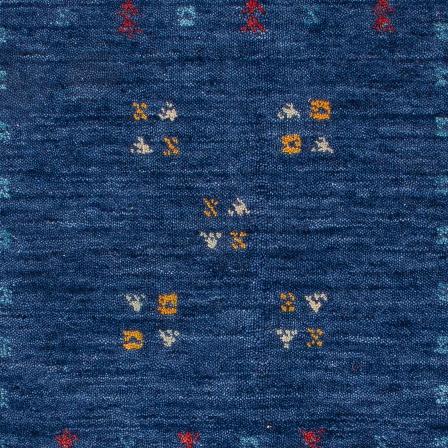 Wool Rug - 90 x 60 cm - dark blue