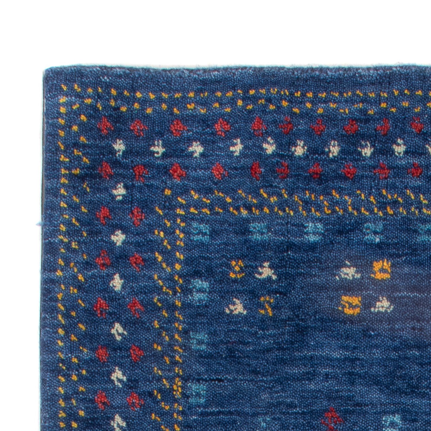 Wool Rug - 90 x 60 cm - dark blue