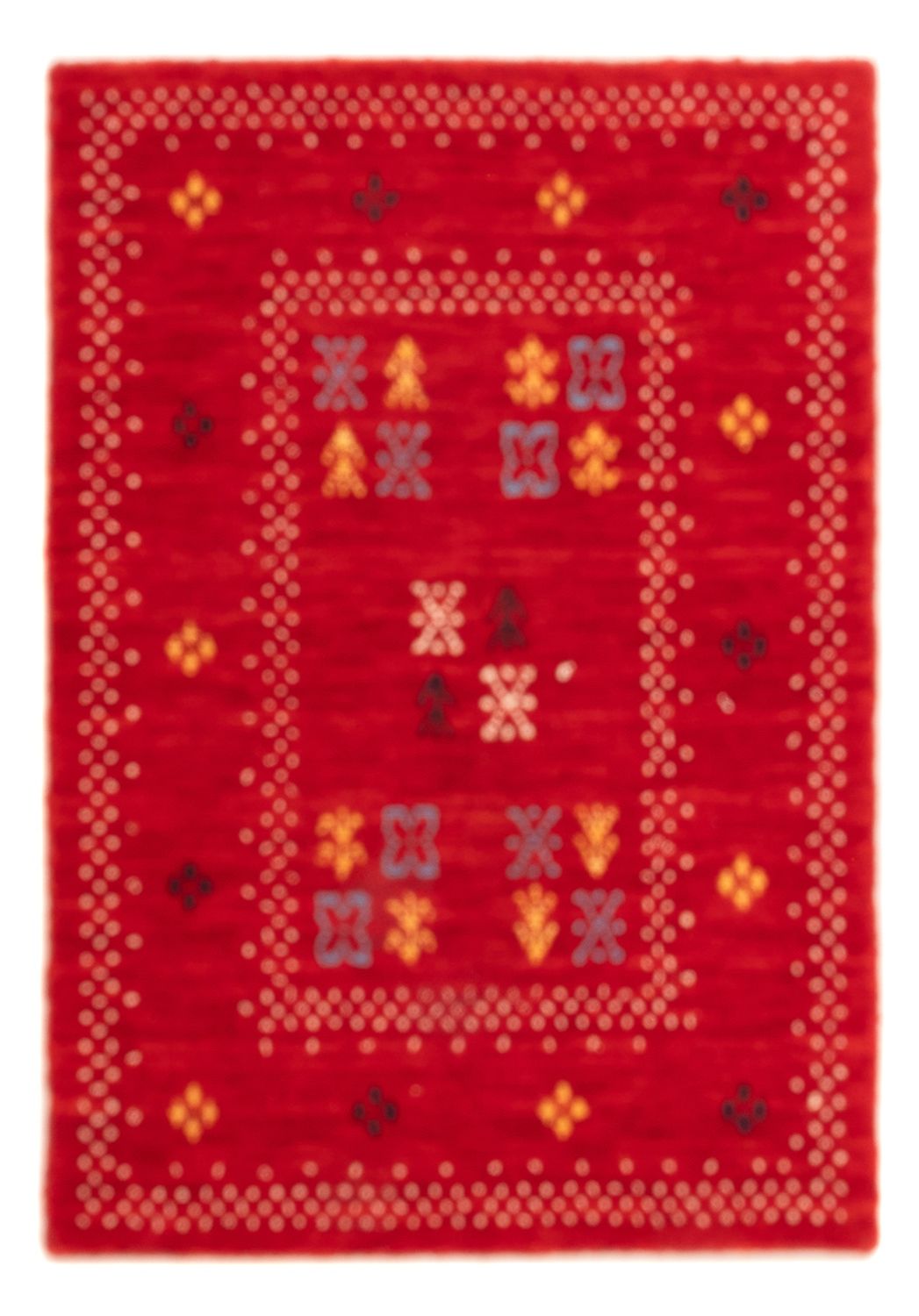 Gabbeh Rug - Loribaft Softy - 90 x 60 cm - red