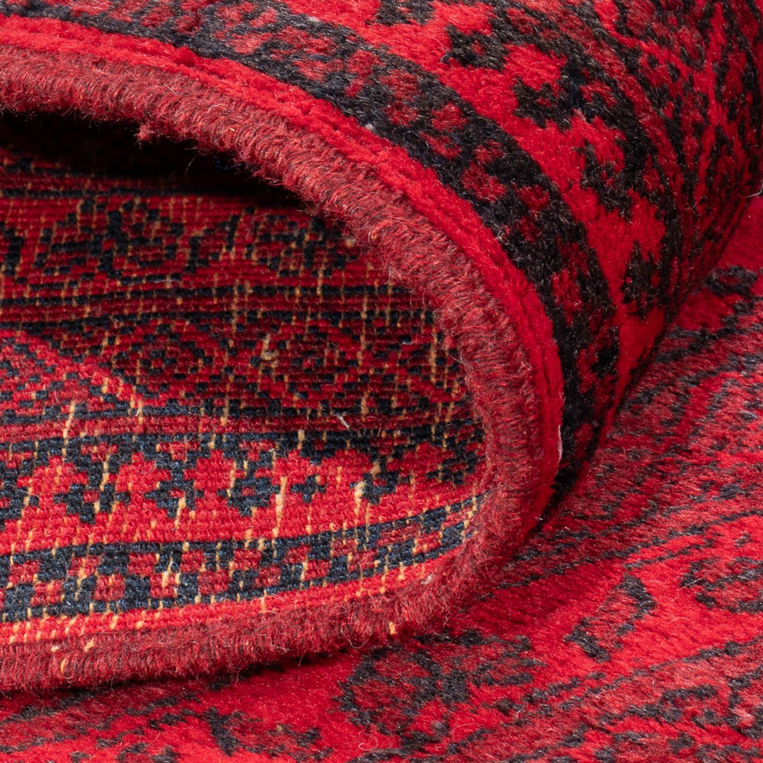 Afghan Rug - Filpa - 155 x 100 cm - red