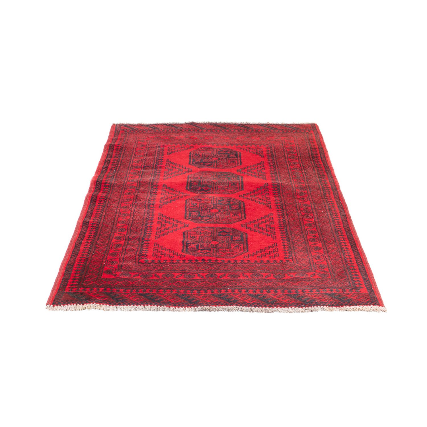 Afghan Rug - Filpa - 155 x 100 cm - red