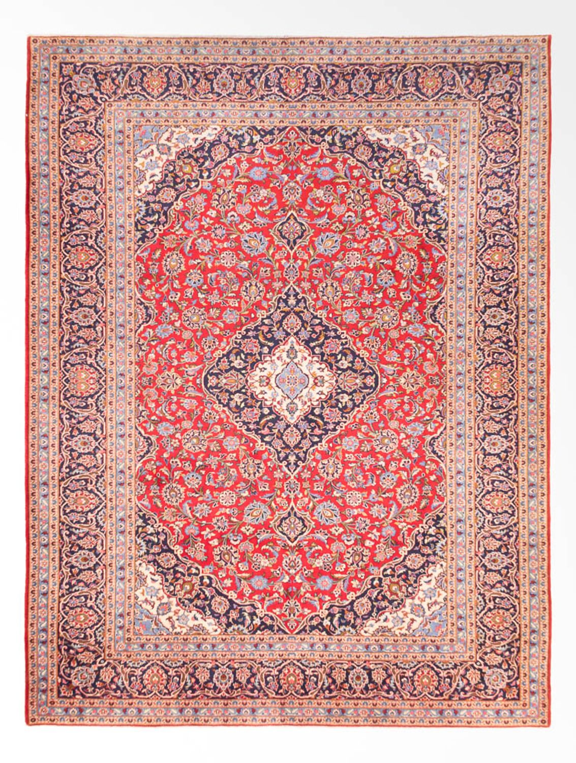 Perser Rug - Keshan - 355 x 265 cm - red