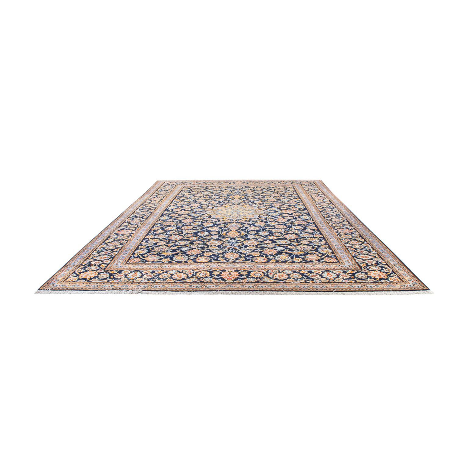 Perser Rug - Keshan - 402 x 288 cm - dark blue