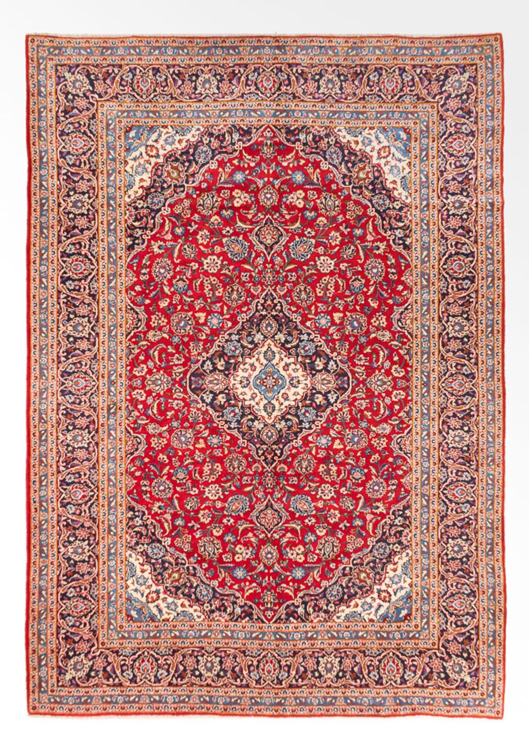 Perser Rug - Keshan - 350 x 250 cm - red