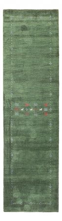 Runner Gabbeh Rug - Indus - 300 x 80 cm - green