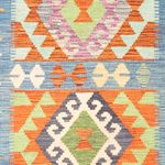 Kelim Rug - Splash - 165 x 100 cm - multicolored