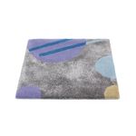 Wool Rug square  - 63 x 62 cm - multicolored