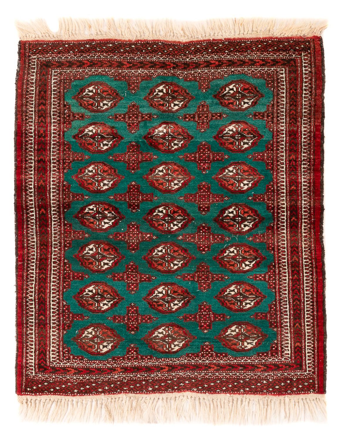 Turkaman Rug - 117 x 95 cm - multicolored