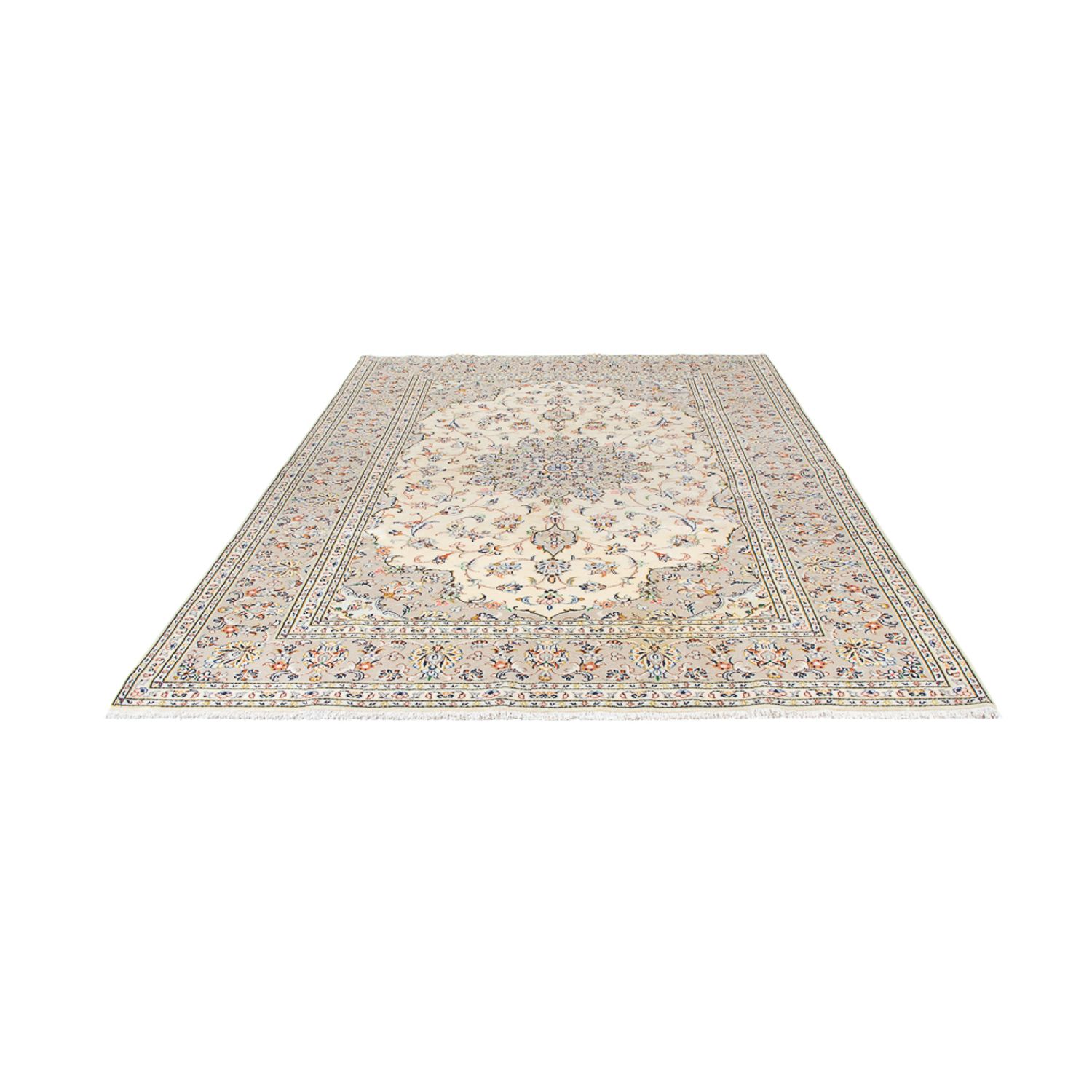 Perser Rug - Keshan - 295 x 194 cm - light beige