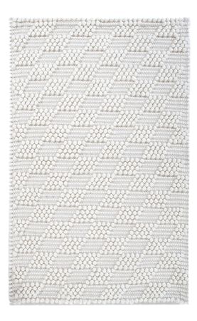 Wool Rug - 94 x 60 cm - light grey