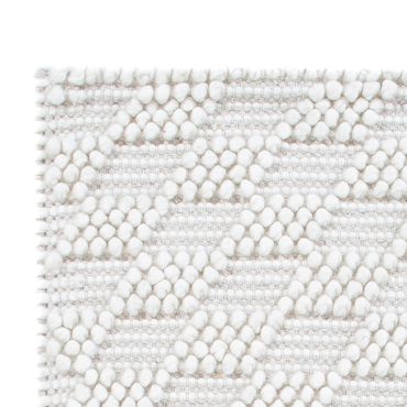 Wool Rug - 94 x 60 cm - light grey