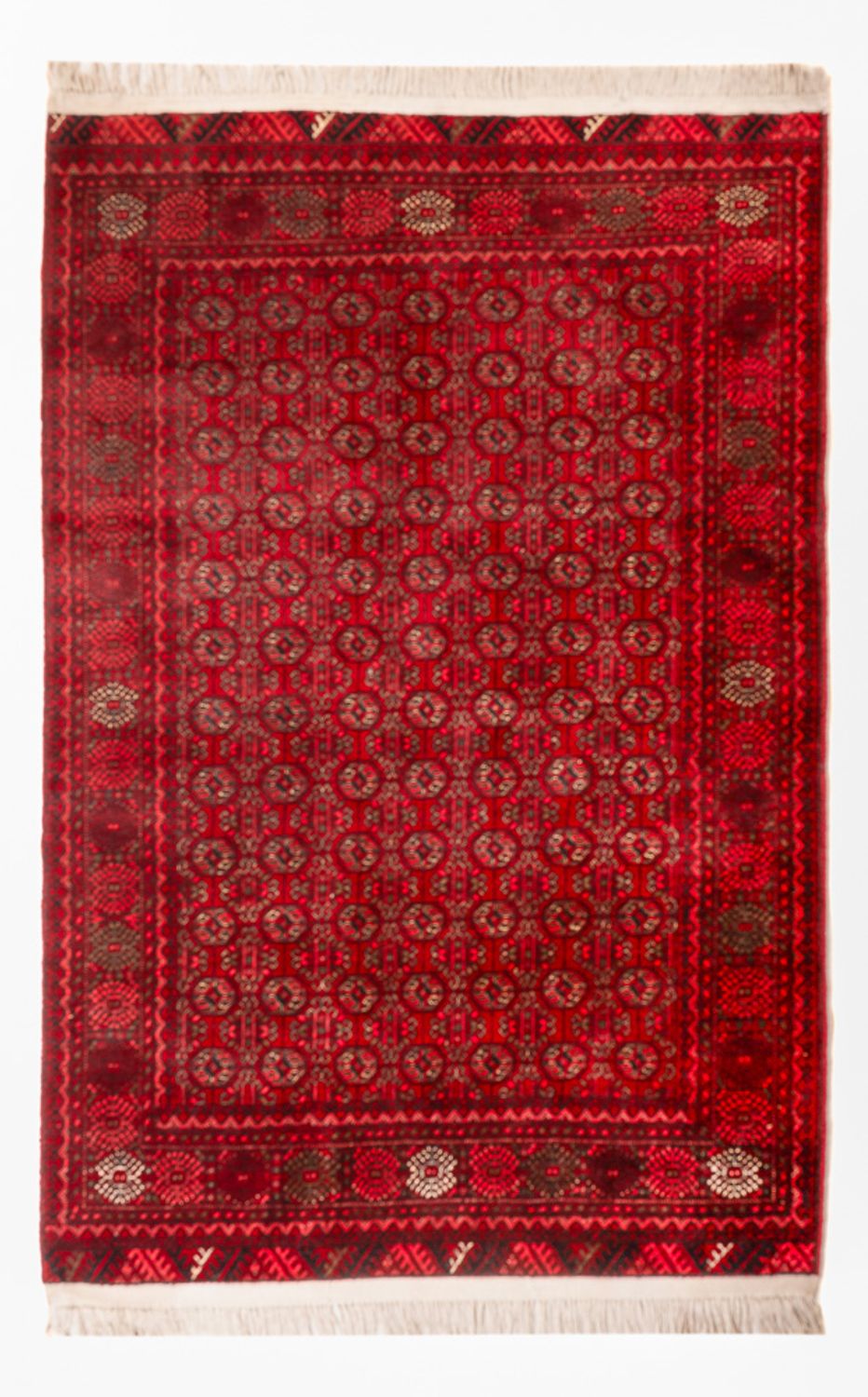 Afghan Rug - Bukhara - 200 x 125 cm - red