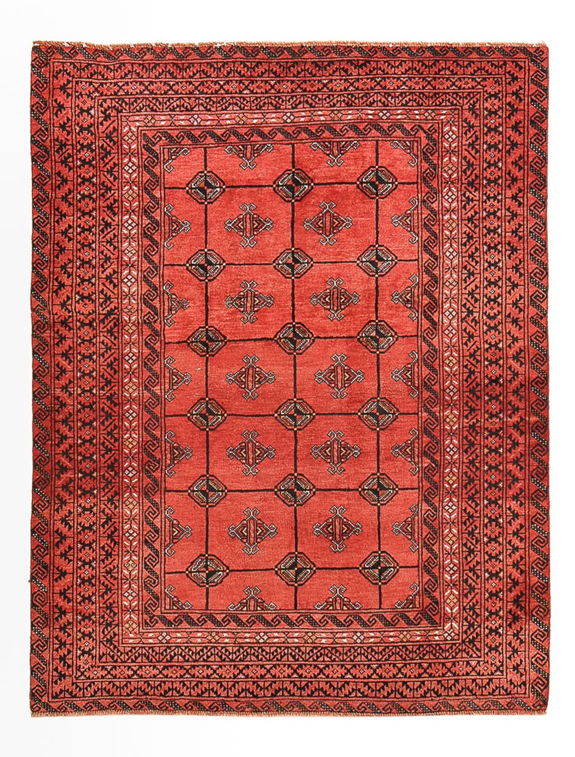 Turkaman Rug - 150 x 117 cm - red