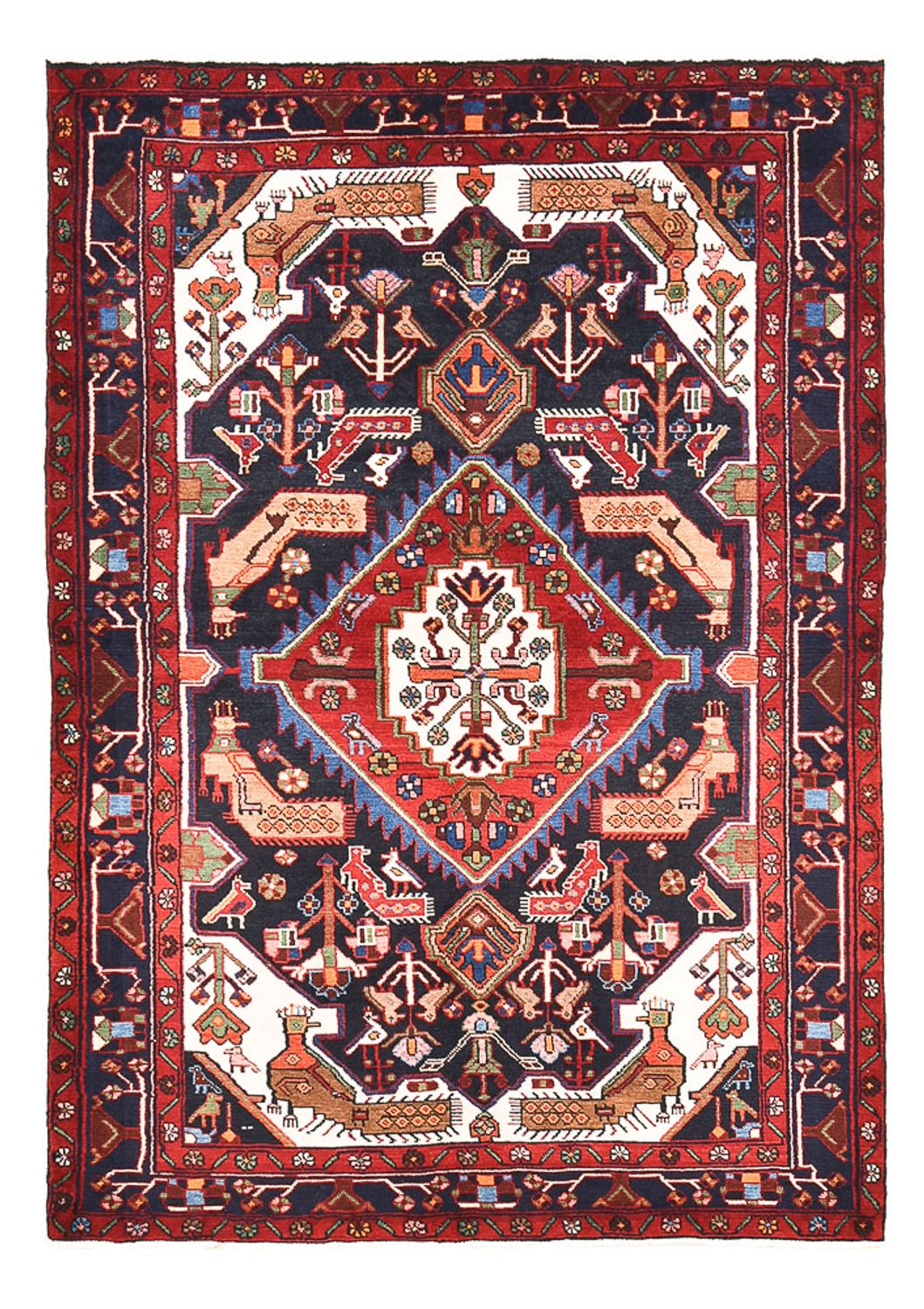 Perser Rug - Nomadic - 210 x 143 cm - multicolored