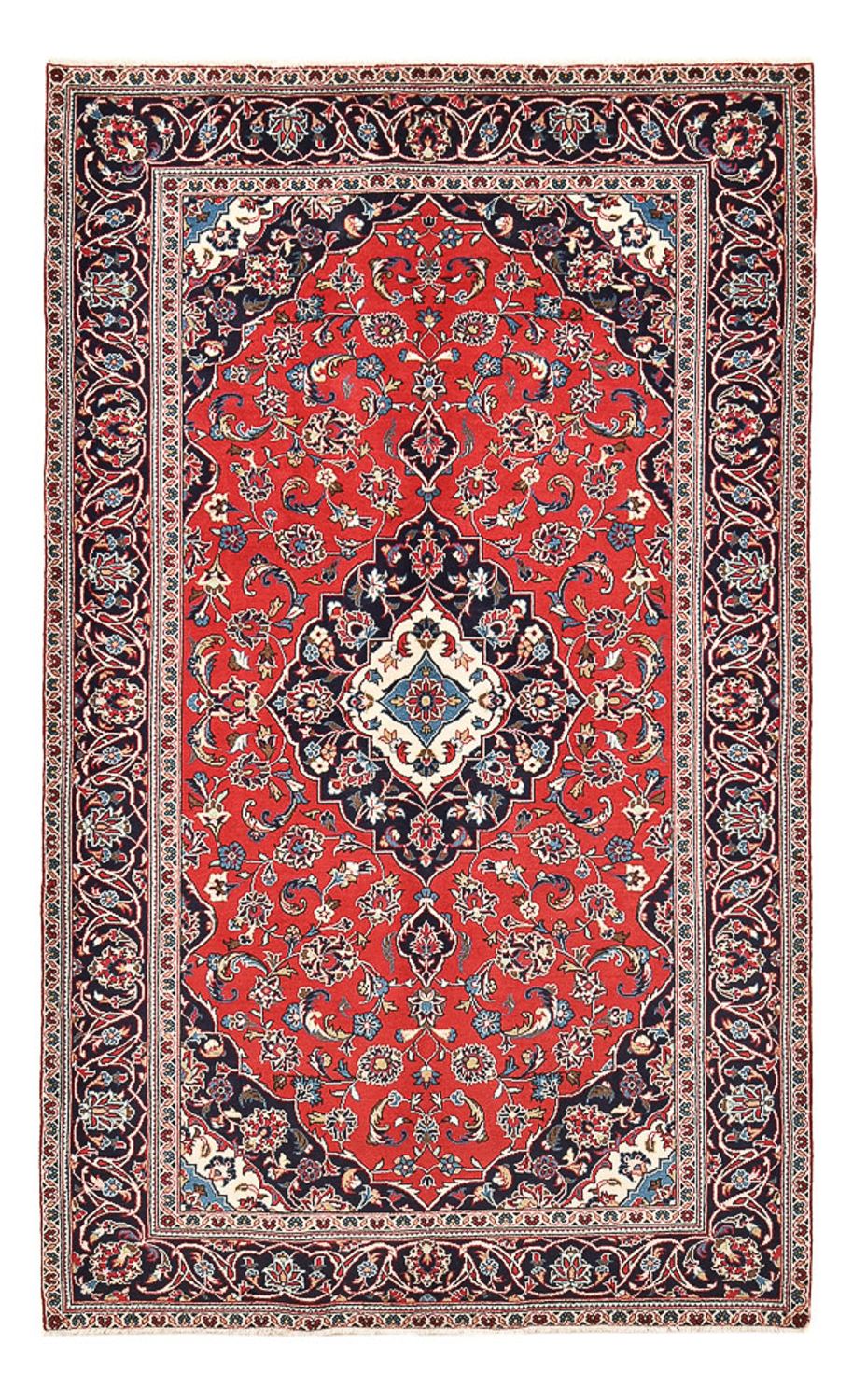 Perser Rug - Keshan - 253 x 144 cm - red