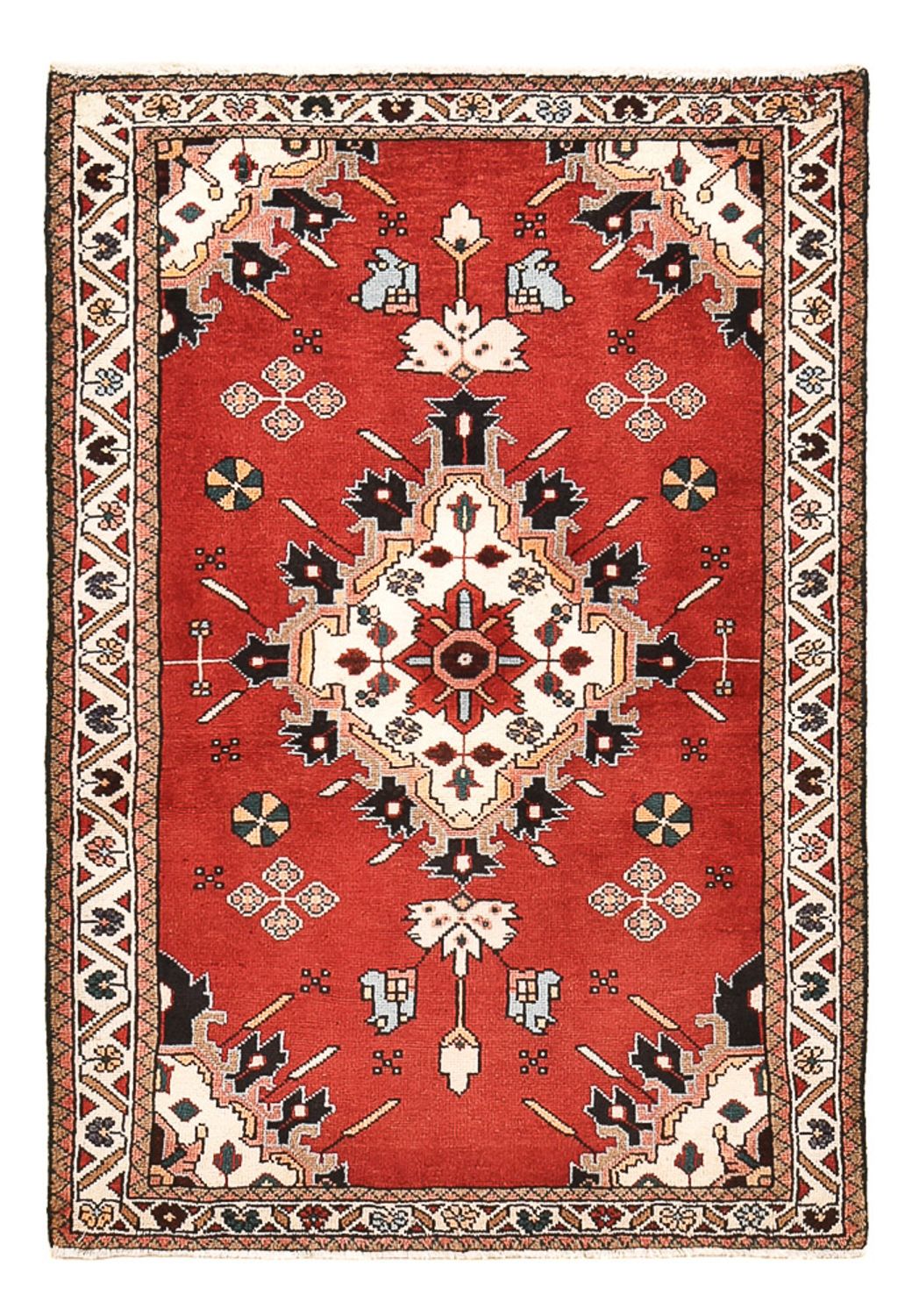 Perser Rug - Nomadic - 133 x 90 cm - red