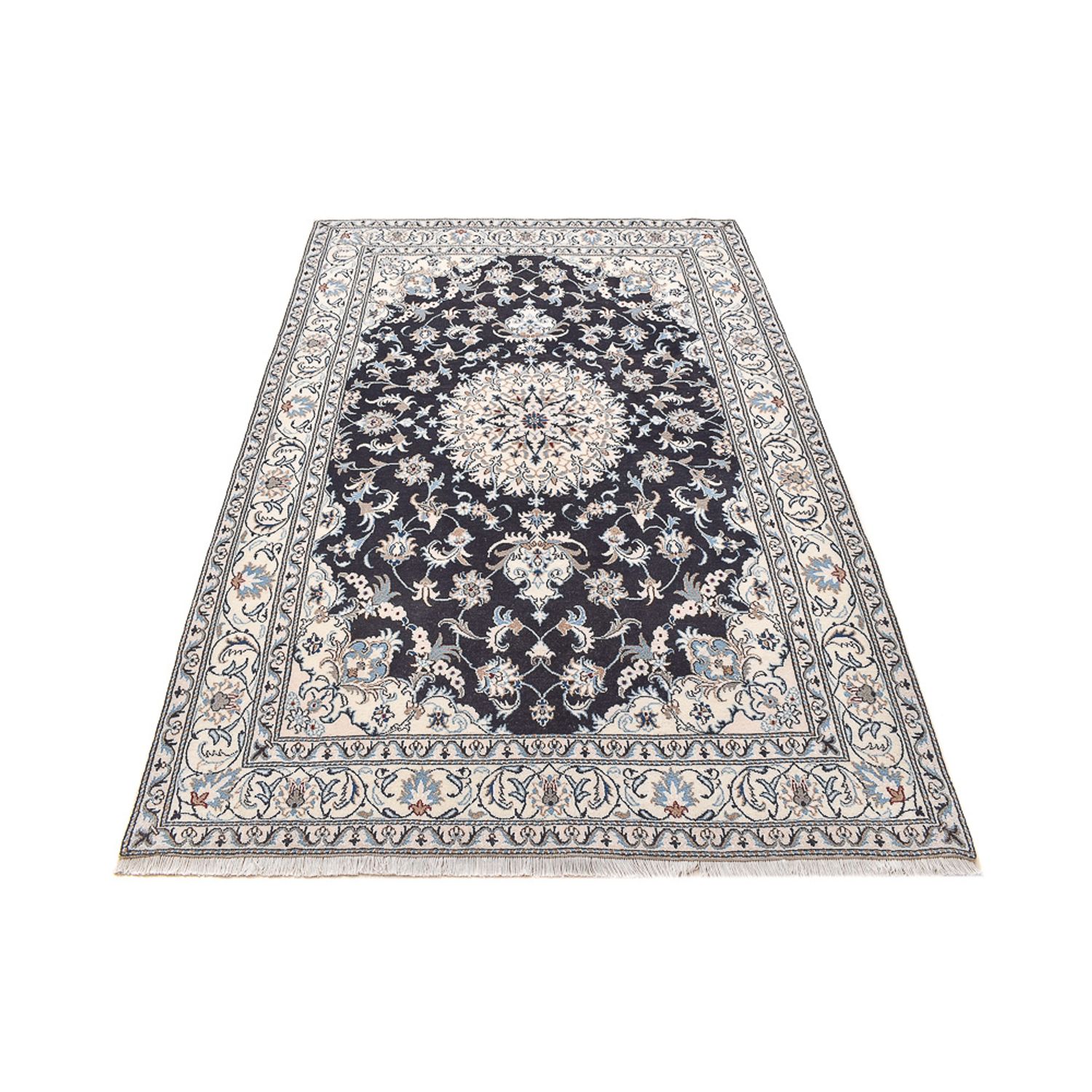 Perser Rug - Nain - 242 x 162 cm - dark blue